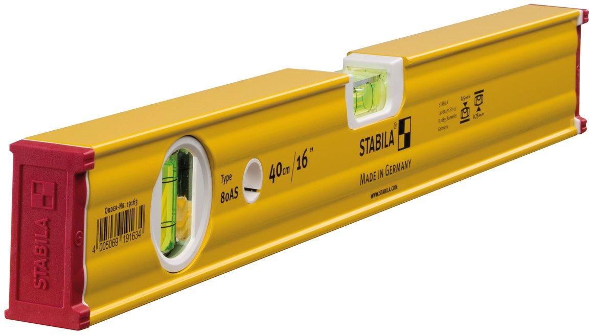 Wasserwaage Type 80 AS 40 cm verstärktes Alu-Profil 1 Horizontal-Libelle