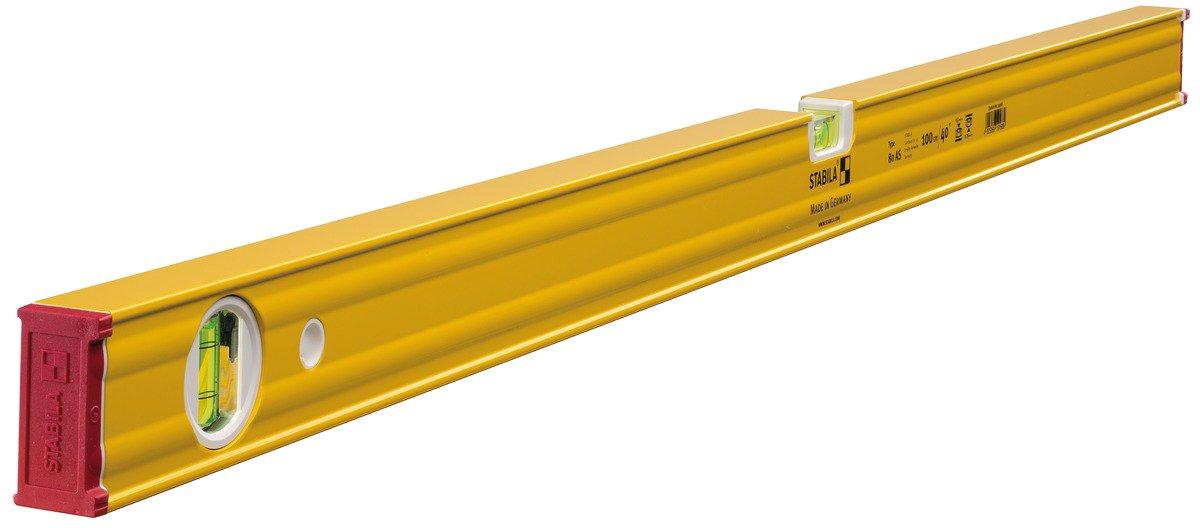 Wasserwaage Type 80 AS 100 cm verstärktes Alu-Profil 1 Horizontal-Libelle