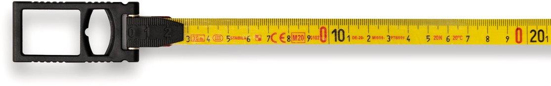 Rahmenbandmaß LBM 1000 FIBREGLASS 50 m Glasfaser-Messband mit metrischer Skala