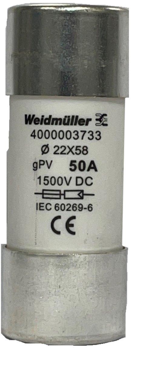 Sicherung FUSE WSFL 22X58 50A 1K5V GPV