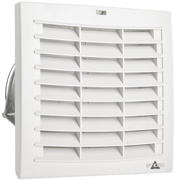 Filterlüfter Plus FPO018 176x176mm 24VDC Klappen IP54 OUT - Luftmenge: 269 m³/h