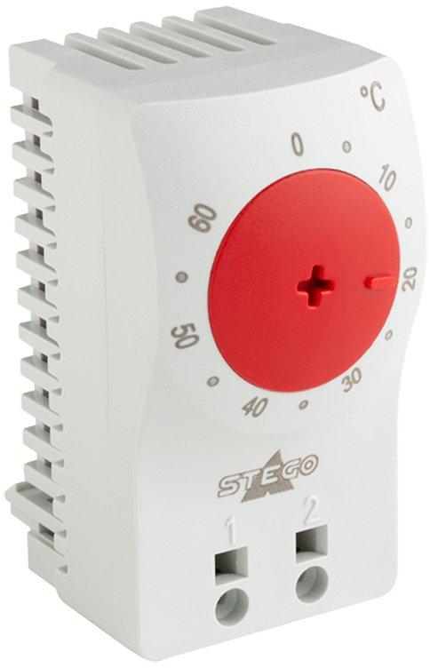 Kleinthermostat 0 bis 60°C - Regler für Heizgeräte 250 VAC / 10 (2) A max.