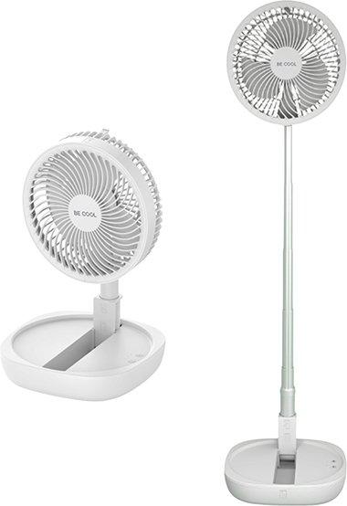 Klappventilator mit Akku und Teleskoprohr