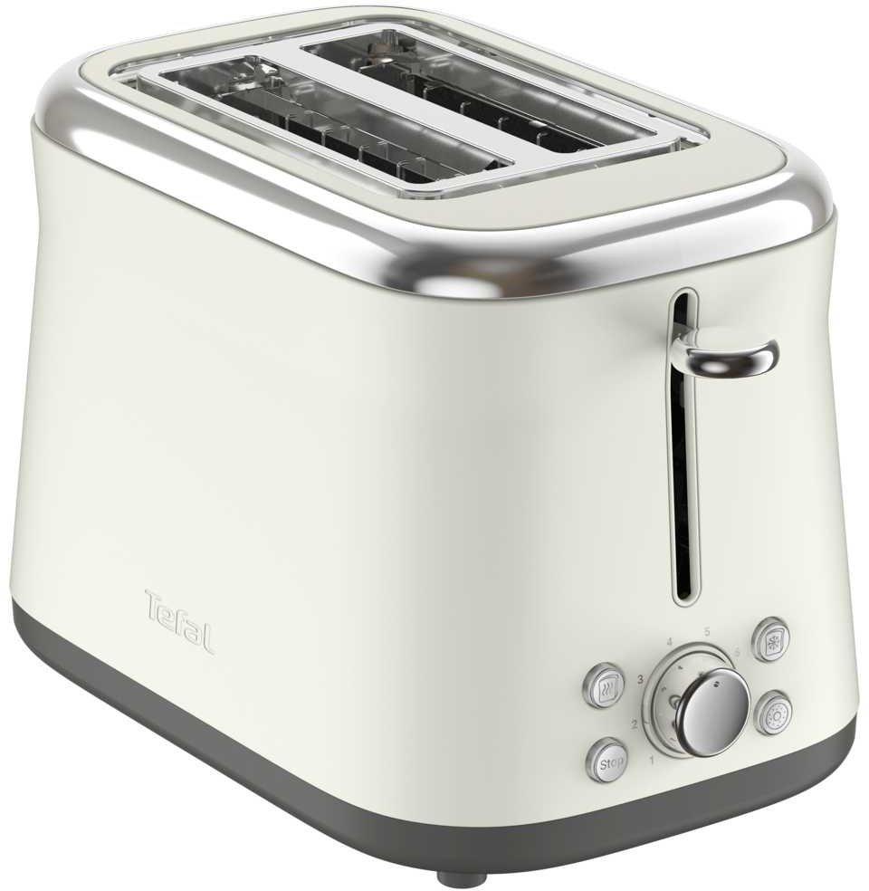Collection Doppelschlitztoaster Retro-Edelstahl 8 Bräunungsstufen
