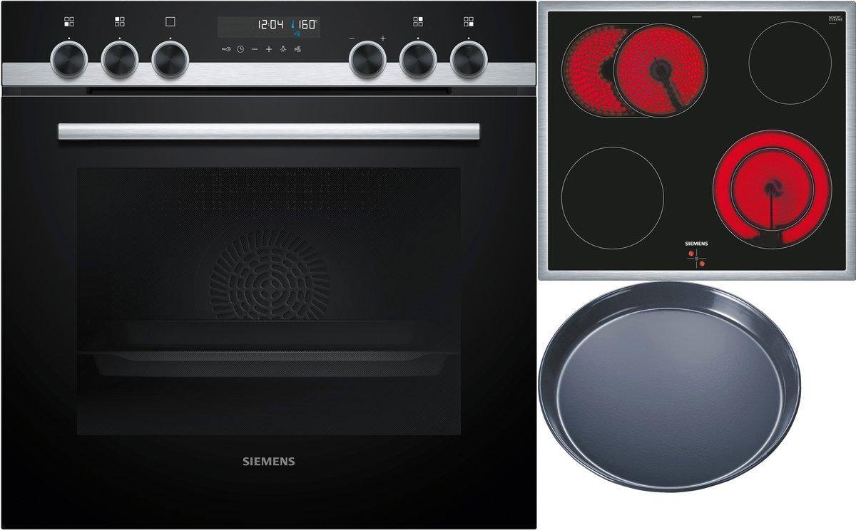 Einbau-Herd iQ500 mit Glaskeramik Kochfeld und Pizzaform ⌀ 357 mm