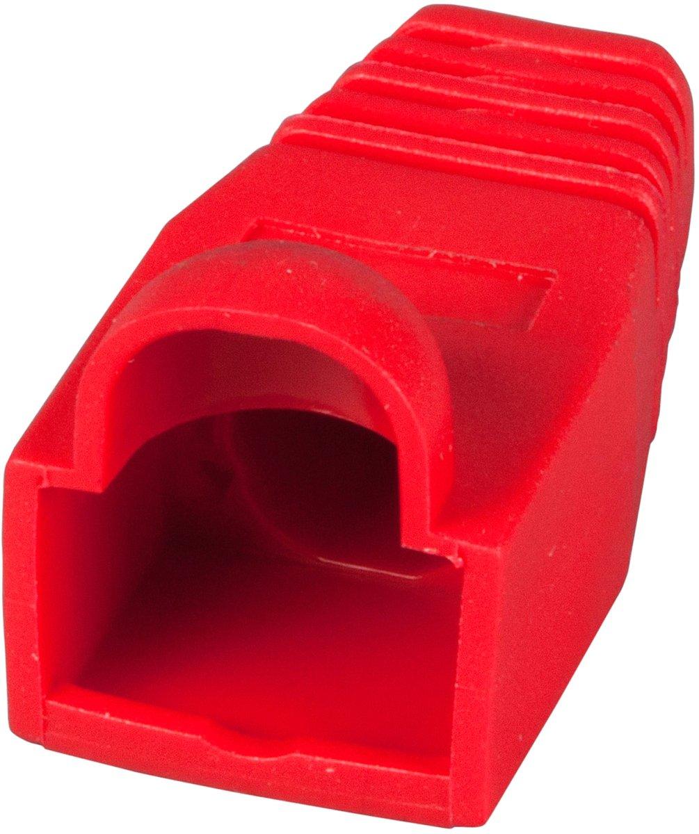 Knickschutztülle RJ45 rot mit Rastnasenschutz