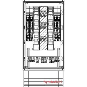 KVS E4M-6NHS00/185-1NHS2/3 Netz NÖ m. angefl. Sockel 250mm