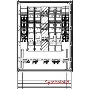 KVS E5M-4NHS00/185-4NHS2/3 Netz NÖ m. angefl. Sockel 250mm