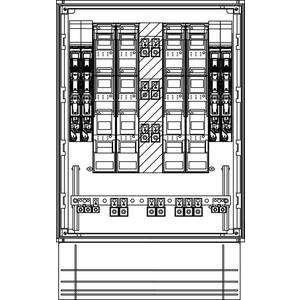 KVS E5M-10NHS00/185-1NHS2/3 Netz NÖ m. angefl. Sockel 250mm