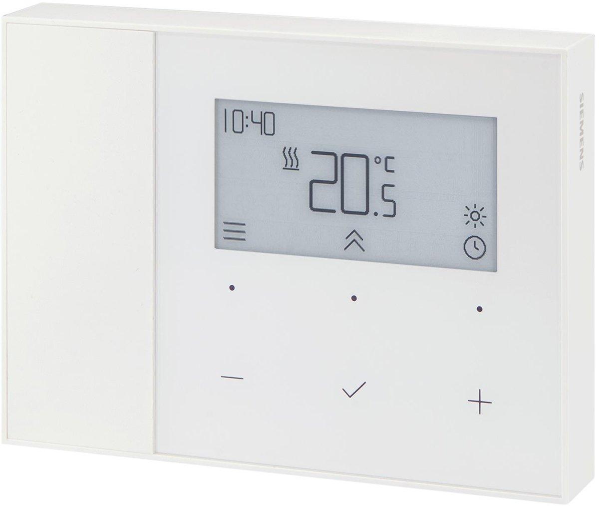 Raumthermostat mit Zeitschaltprogramm Heizung / Kühlung batteriebetrieben horiz.