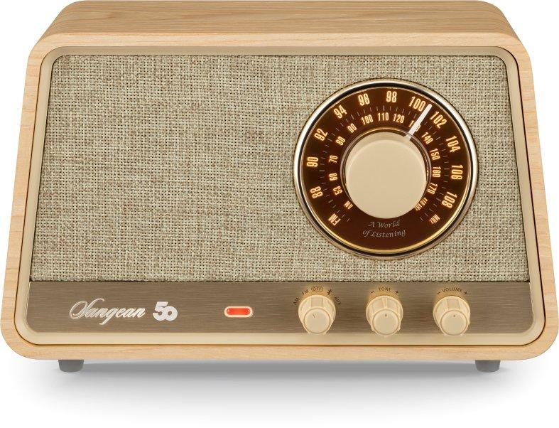 Premium Holzgehäuse Radio AM FM Bluetooth AUX weiß