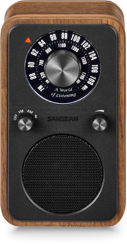 Holzgehäuse Radio AM FM Bluetooth Walnuß