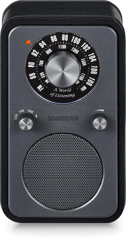 Holzgehäuse Radio AM FM Bluetooth schwarz
