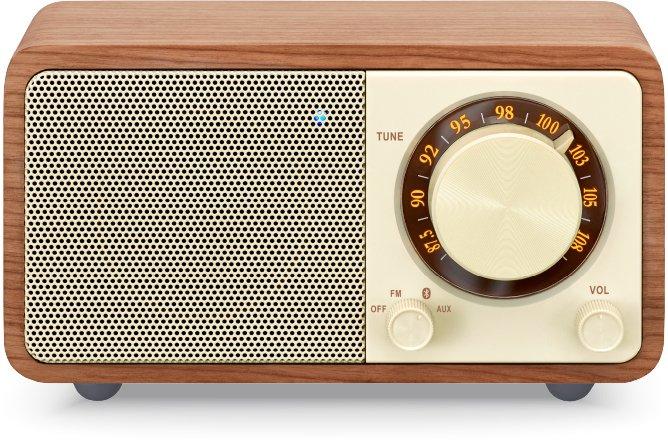 Holzgehäuse Radio FM Bluetooth AUX Kirsch