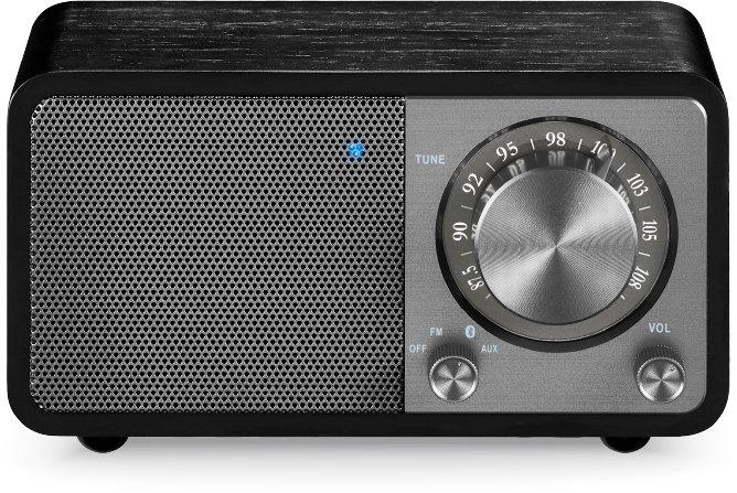 Holzgehäuse Radio FM Bluetooth AUX schwarz