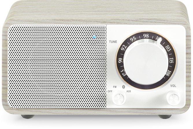 Holzgehäuse Radio FM Bluetooth AUX weiß