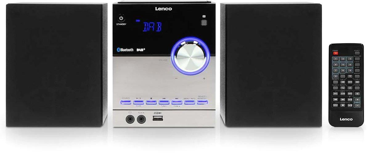 Stereoanlage mit DAB+ FM CD Bluetooth & USB-Player Schwarz