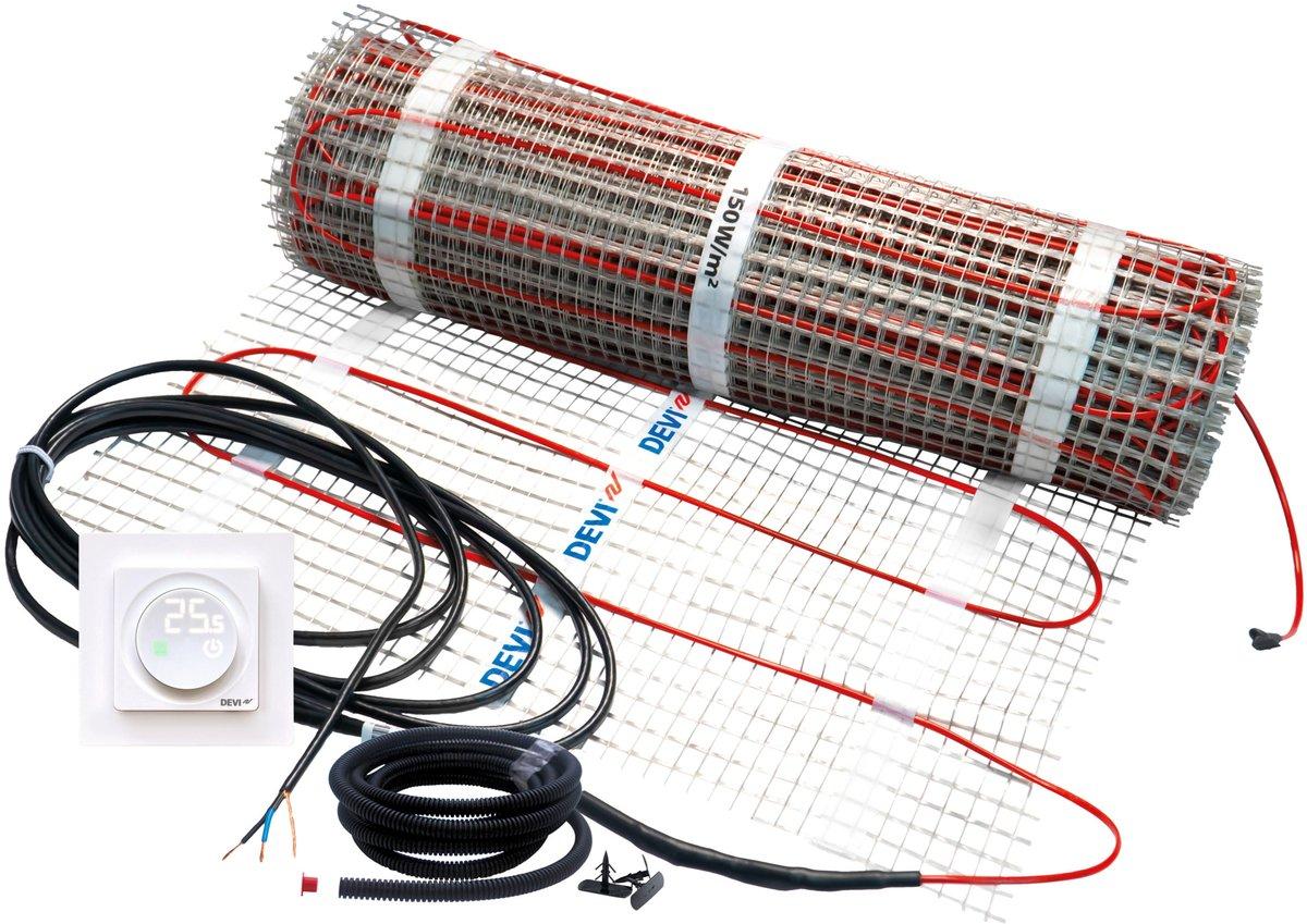 Dünnbettheizmatte DEVImat 150T + DISPLAY 150 W/m² 1,00 m² 230 V