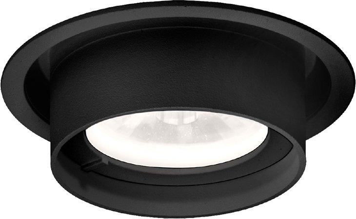 Deckeneinbauleuchte RINI SNEAK IP44 C. REC 1.0 LED 1800-3000K Drahtf. schwarz
