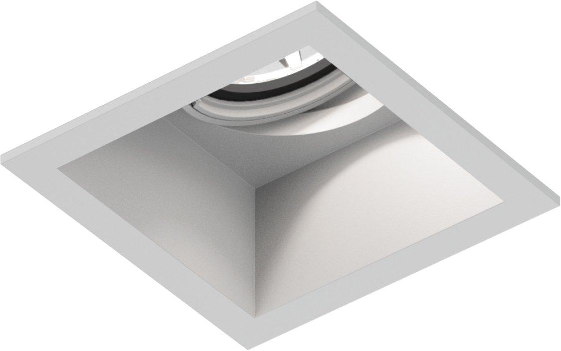 Deckeneinbaudownlight PLANO CEILING REC 1.0 LED 1800-3000K Drahtfedern alu weiß
