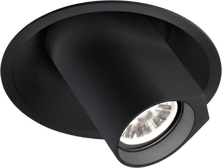 Deckeneinbaudownlight BLIEK ROUND C. REC 1.0 LED 1800-3000K Blattfedern schwarz