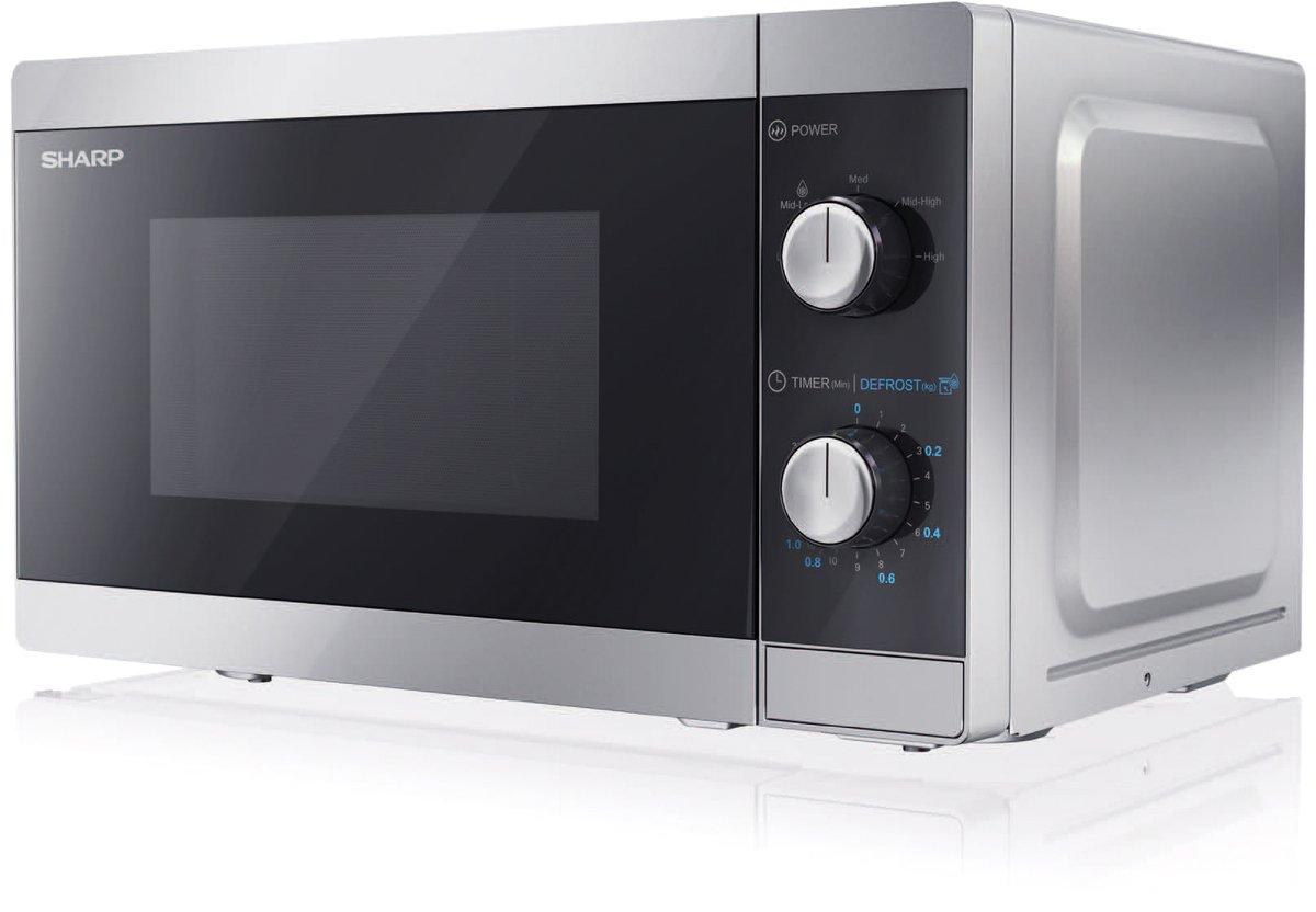 Mikrowelle 800 W 20 l silber