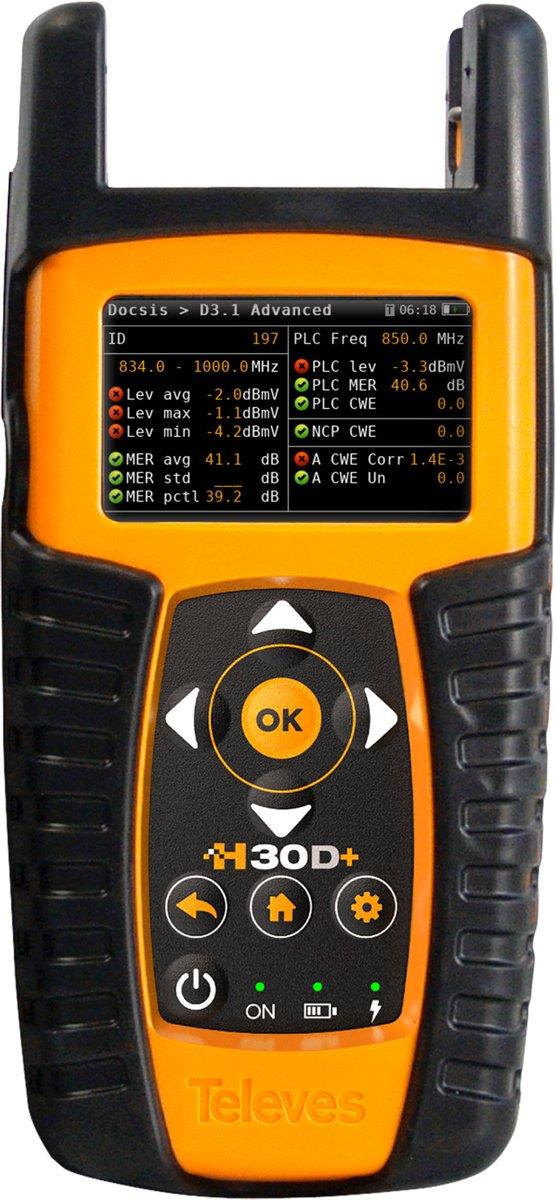 H30D+ Messgerät für DVB-C DVB-T/T2 und DOCSIS 3.1