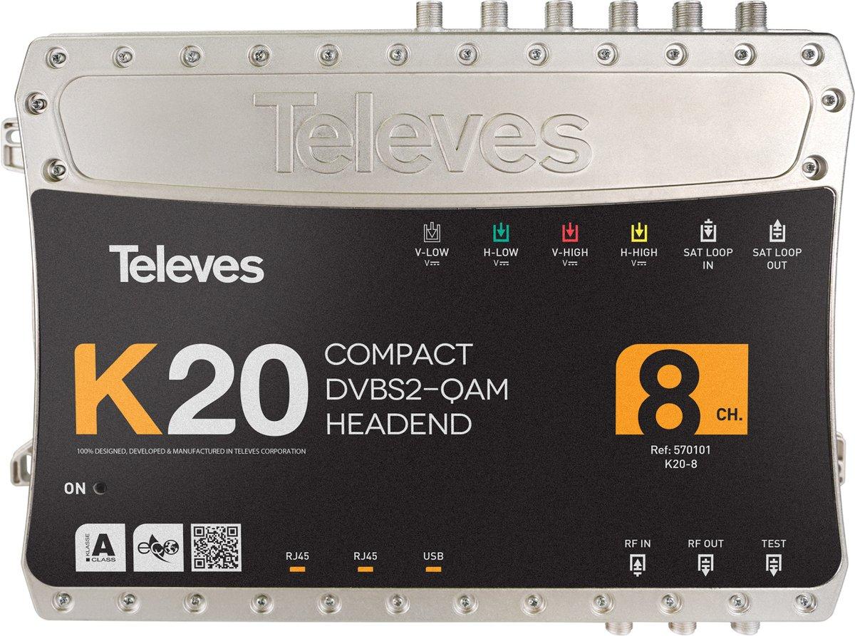 K20 - Kompaktkopfstelle 8 Transponder DVB-S2 in QAM