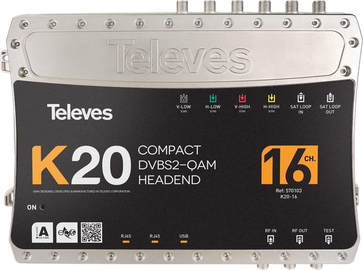 K20 - Kompaktkopfstelle 16 Transponder DVB-S2 in QAM