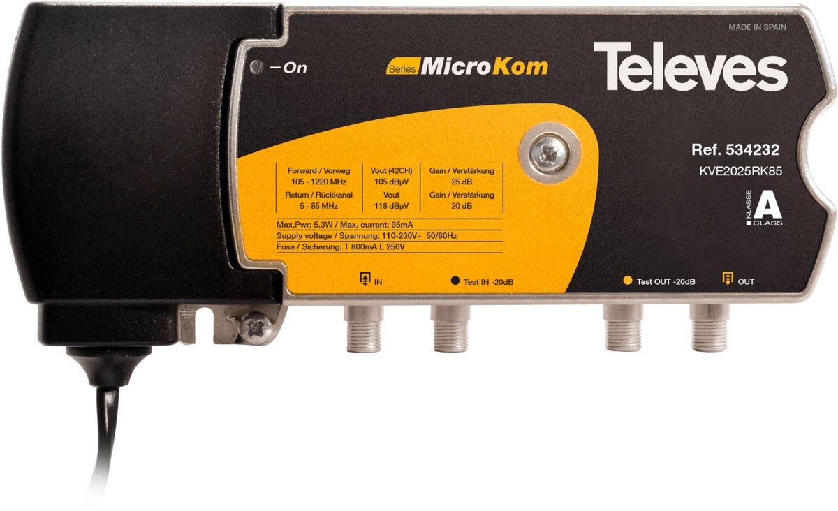 BK-Verstärker 20/25dB mit RK (5-85MHz) 20dB