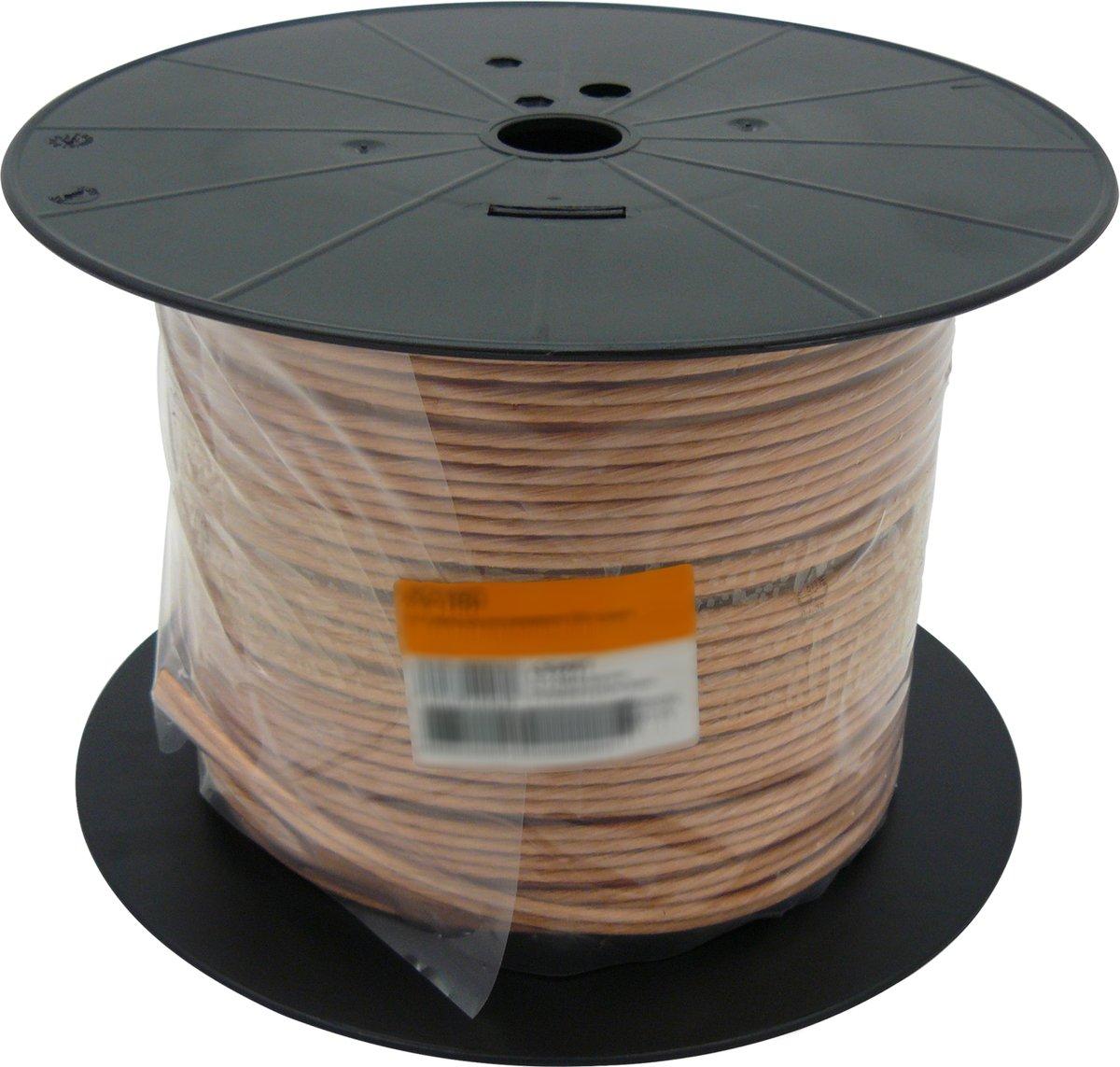 LS - Kabel 2x4 mm transparent 100 m Spule