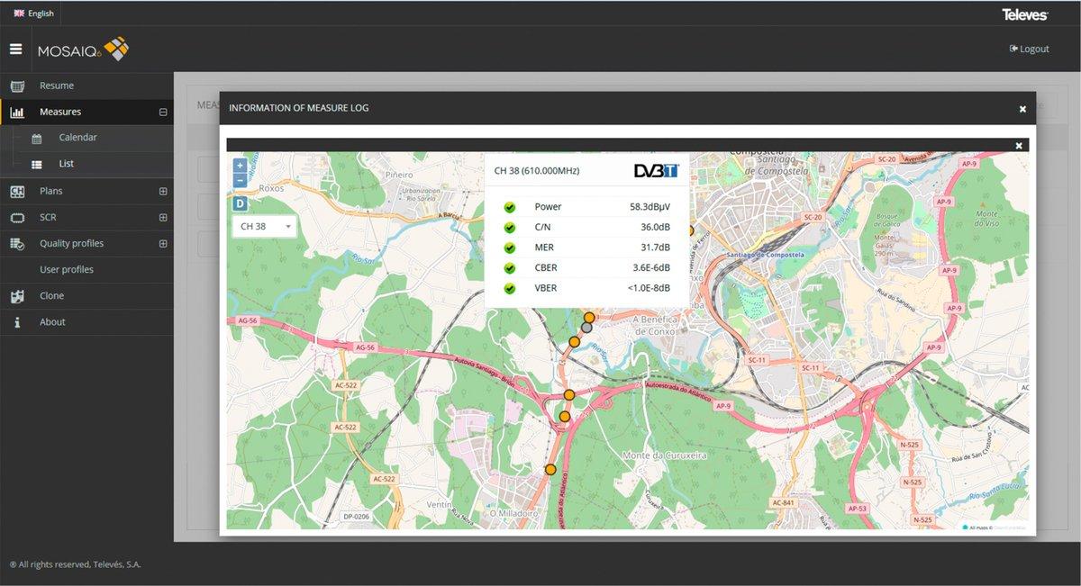 MOSAIQ6 - GPS Drive Test Option