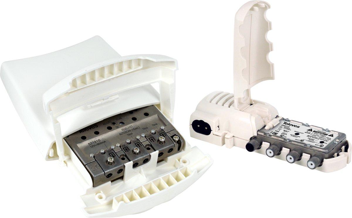 SmartKom Mastverstärker 3xVHF/UHF 45dB mit NT
