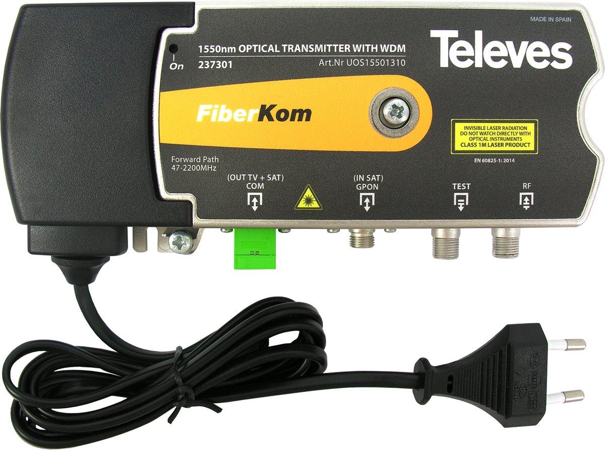 FTTH Sender DVB-S/S2 und DVB-T/T2 über eine Faser