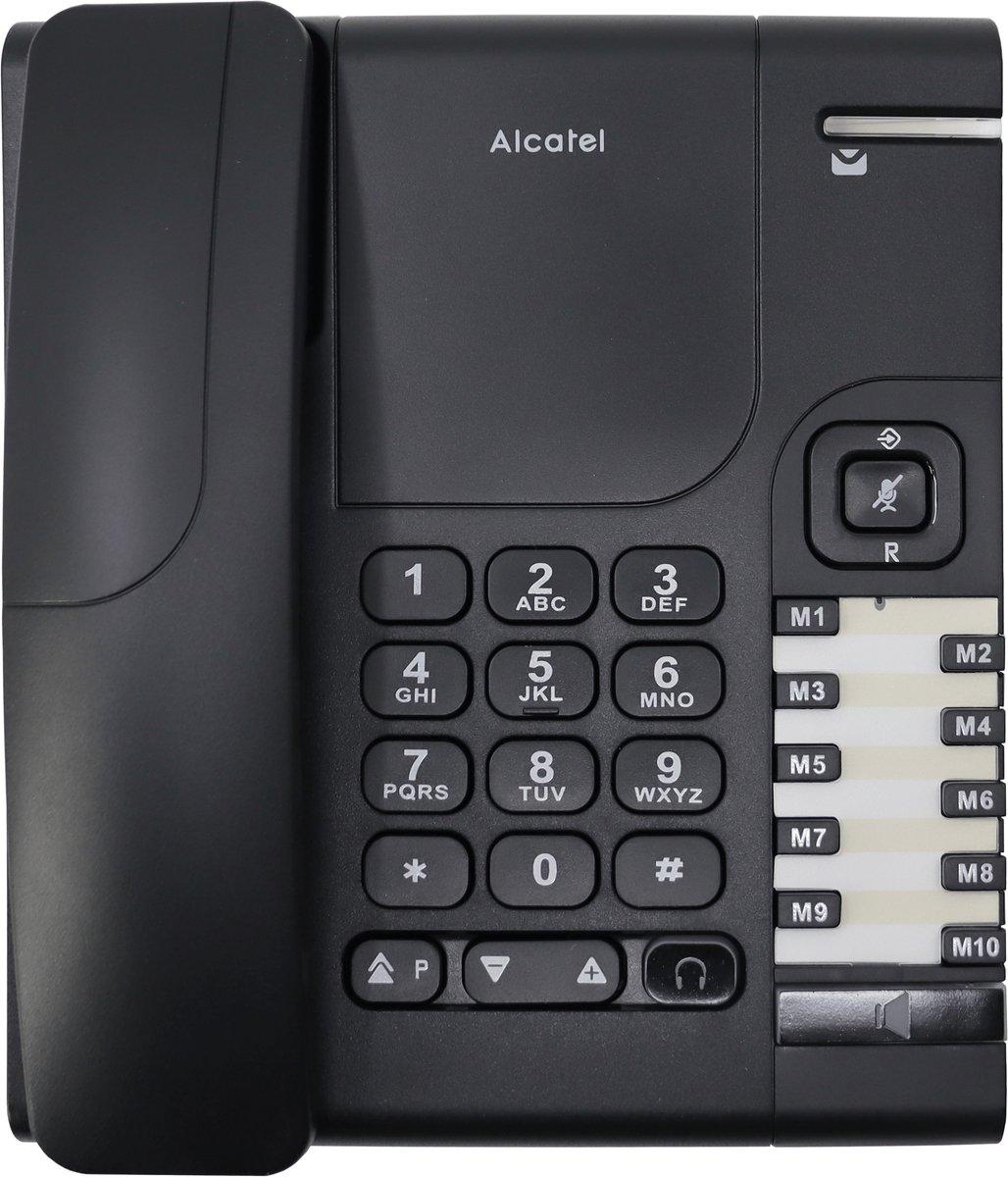 Analoges Telefon mit 4 Direktwahltasten schwarz