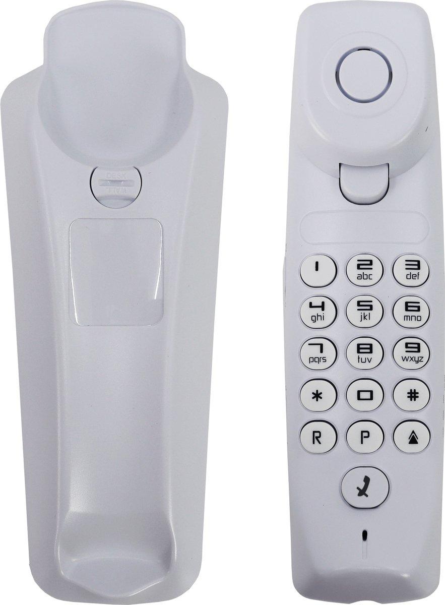Kompaktes analoges Telefon weiß