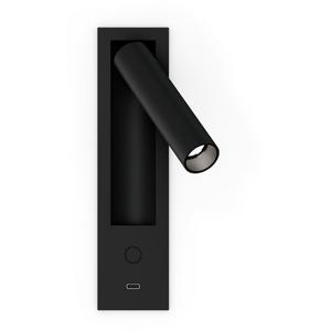 Wand-Halbeinbauleuchte MATCH SNOOZE WALL SEMI REC 1.0 LED 2700K schwarz