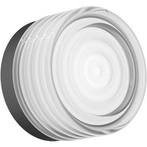 Wandanbauleuchte HAJO IP44 WALL SURF 1.0 LED 2700K DALI schwarz-Glas klar