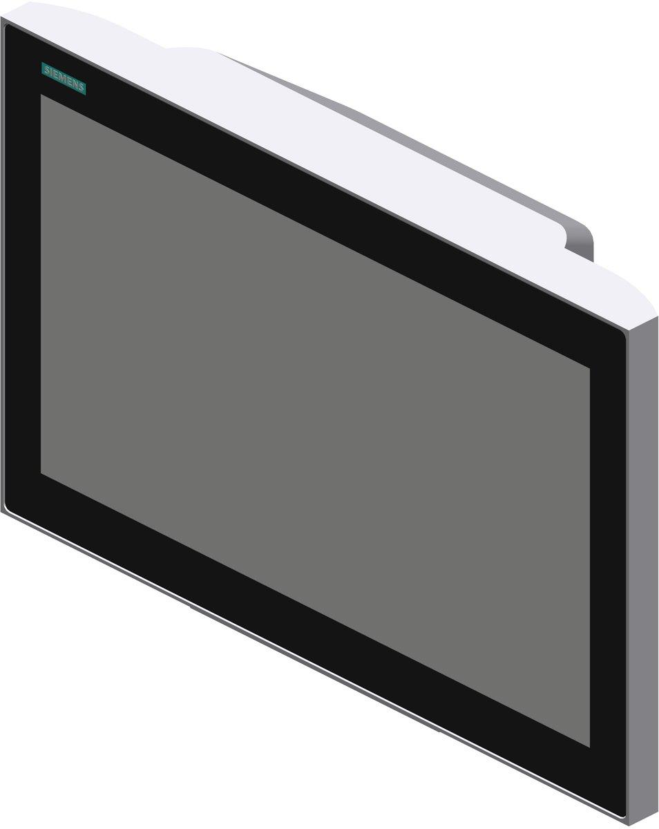 SIMATIC HMI ITC1500 V3 PRO Neutral Design Tragarmmontage mit Erweiterungselement