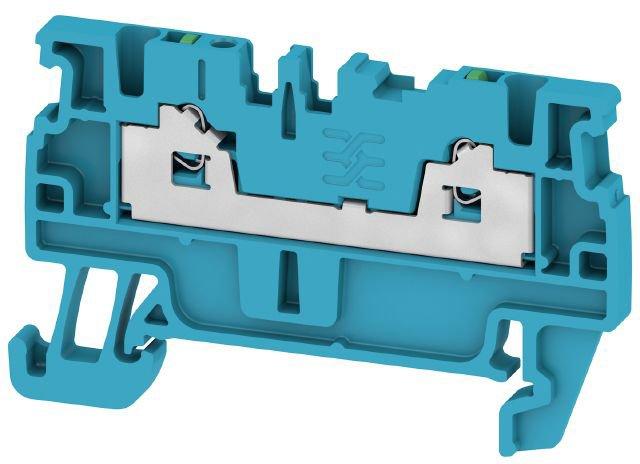 Durchgangs-Reihenklemme SNAP IN blau 1,5 mm² 17,5 A 500 V Anzahl Anschlüsse: 2