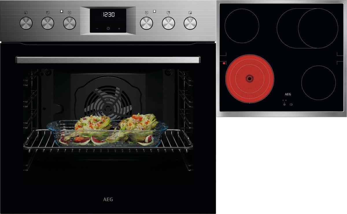 Backofen Einbau SurroundCook mit Glaskeramik Kochfeld 60 cm