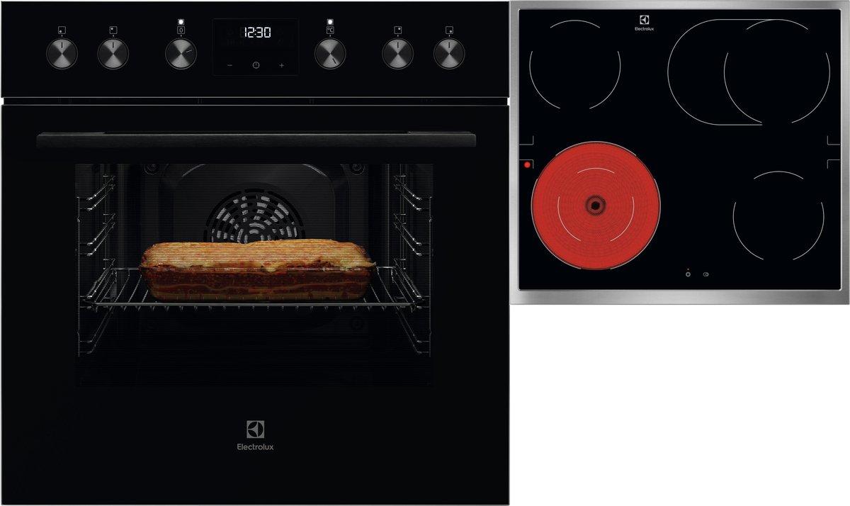 Einbauherd mit Herdgebundenes Glaskeramikkochfeld 60 cm