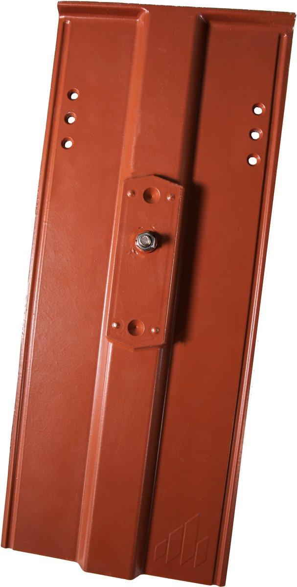 System-Grundplatte Vintage Alu + Schrauben rot