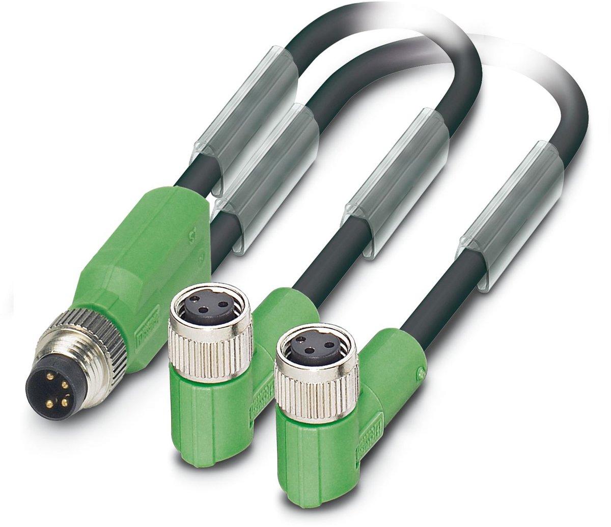 Sensor-/Aktor-Kabel SAC-3P-M8Y/2X0,6-PUR/M 8FR