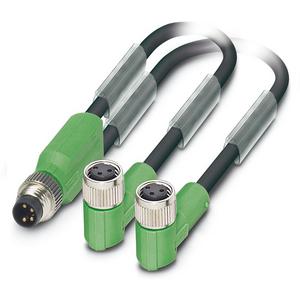Sensor-/Aktor-Kabel SAC-3P-M8Y/2X1,5-PUR/M 8FR