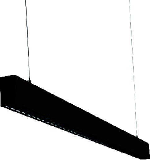 Pendelleuchte INSPIRE 1245mm schwarz 3000K