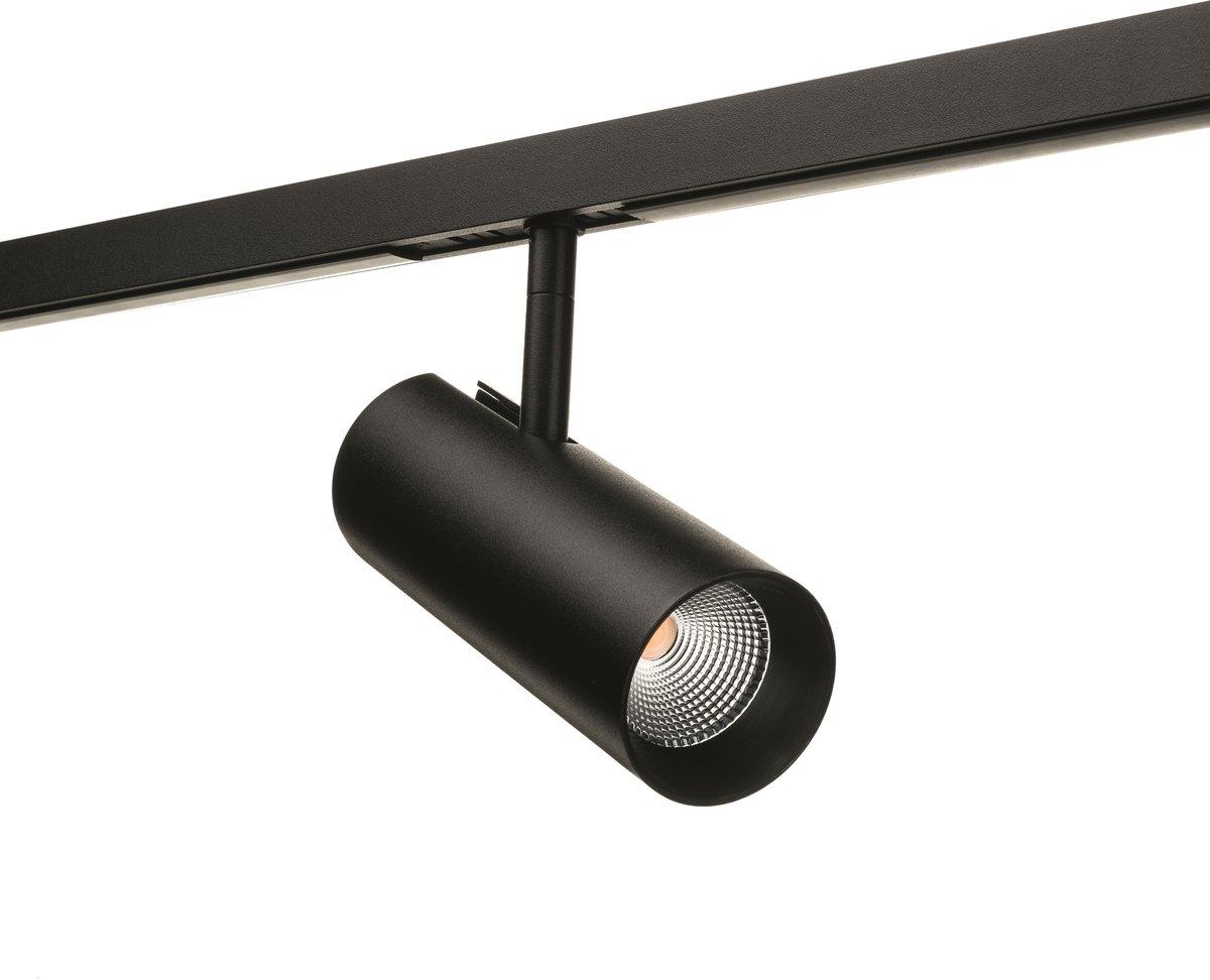 1-Phasen Schienen Strahler ZIP TUBE MINI schwarz 3000K
