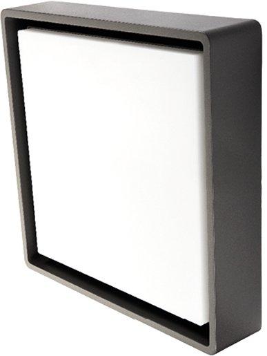 Decken-/Wandleuchte IP65 FRAME SQUARE MAXI graphit 21W LED 3000K +Sensor