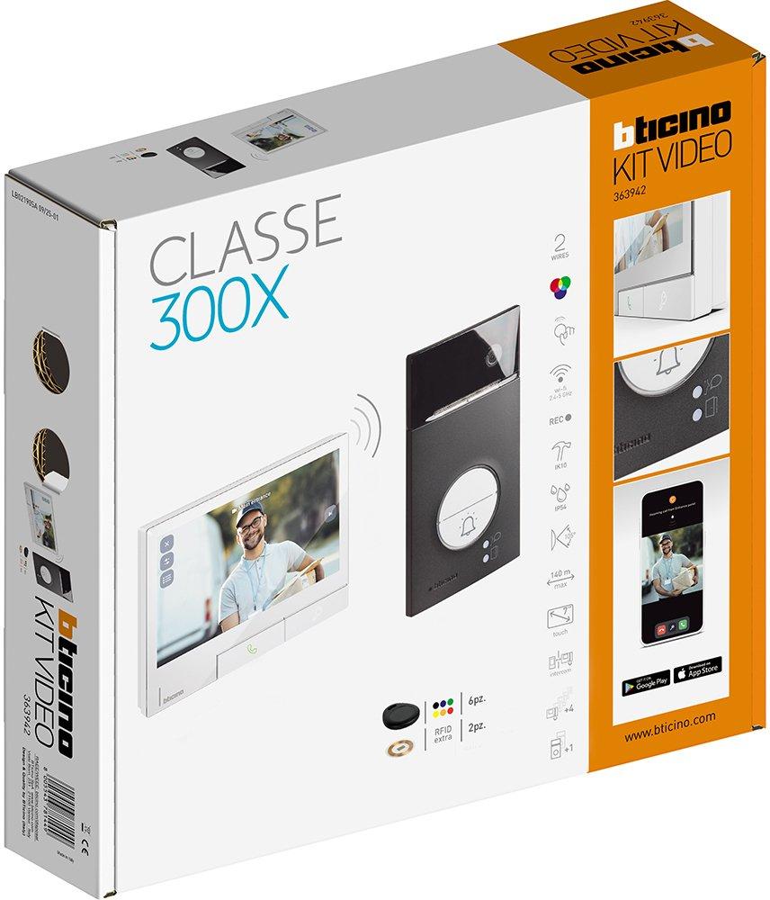 Flex ONE Video-Set mit Türstation LINEA3000 Sw (1/2 Ruftasten)+CLASSE300X Light