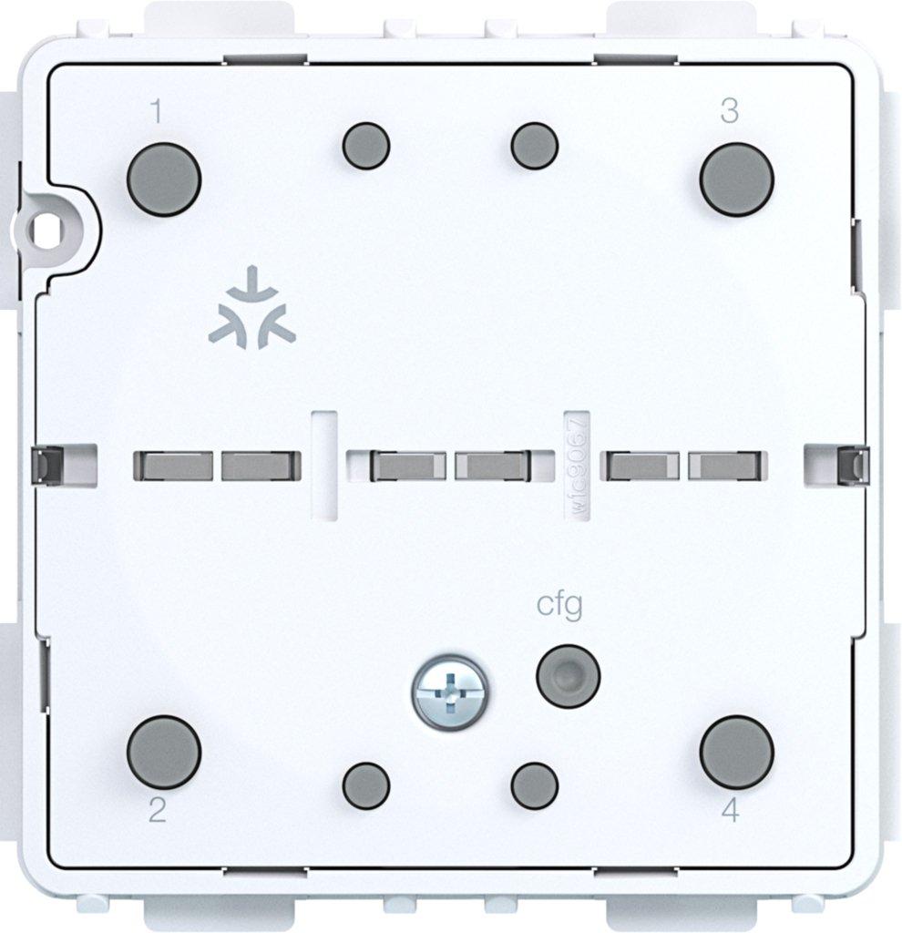 Wandsender Matter vernetzbar mit Batterie 2fach Aufputz A.x/C.x